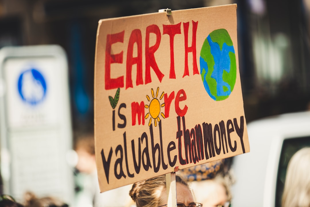 impact-img EARTH IS MORE VALUABLE THAN MONEY. Global climate change strike - No Planet B - 09-20-2019